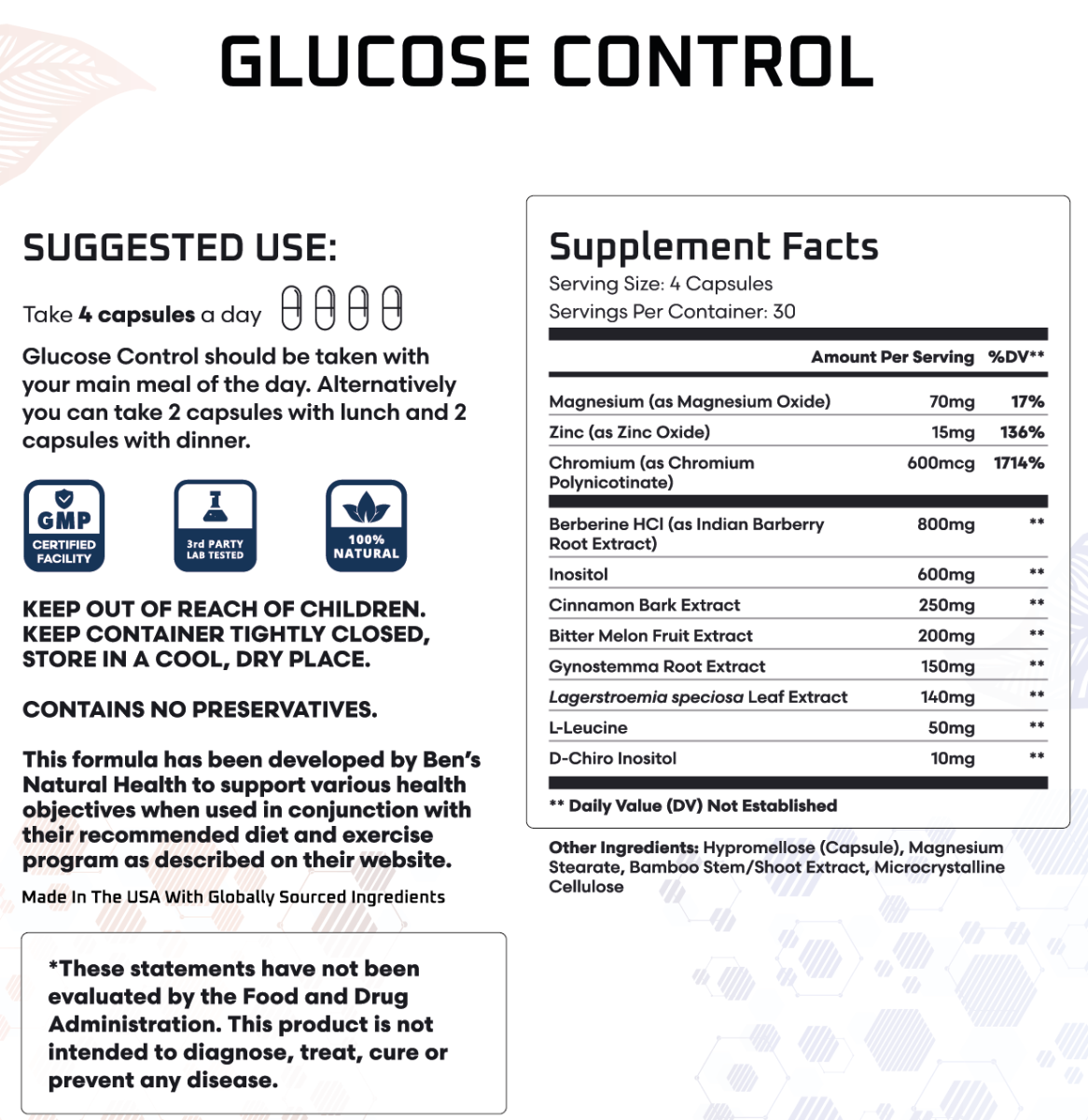 New & Improved Glucose Control